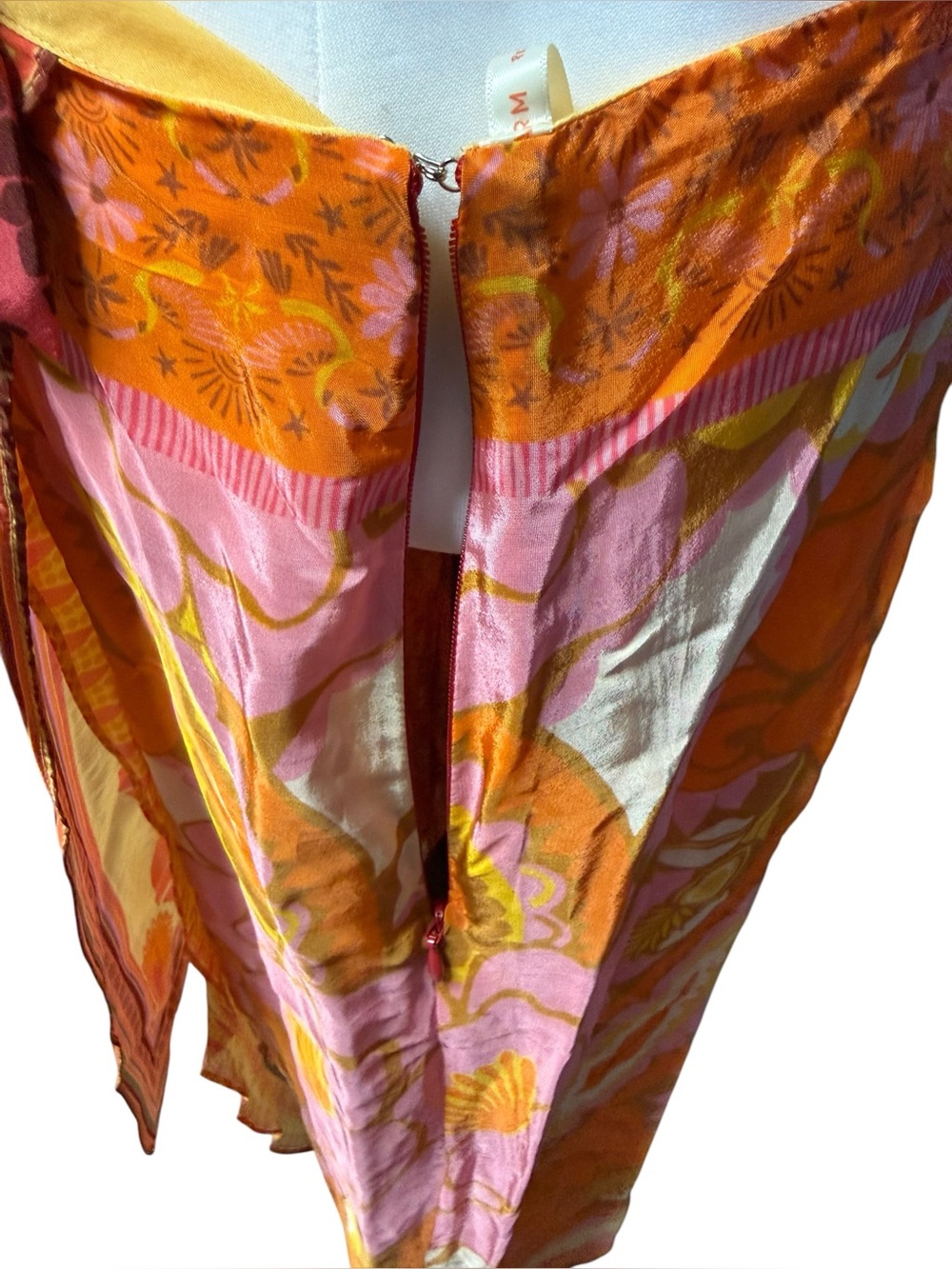Farm Rio Forest Mixed Scarves midi dress women’s sz Large nwt new - Picture 12 of 16
